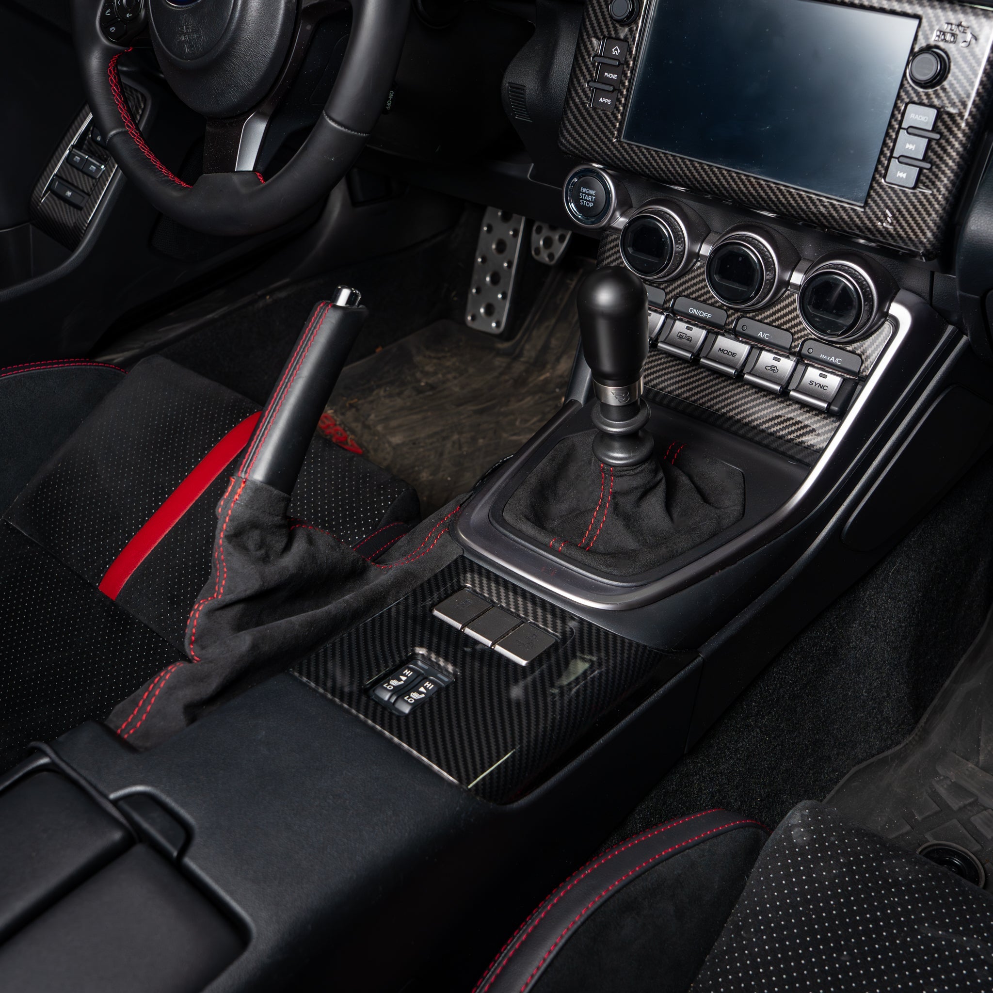 Billetworkz Premium Alcantara E-Brake Boot - 2022+ Toyota GR86 / Subaru BRZ