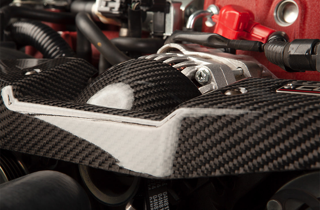 COBB Redline Carbon Fiber Alternator Cover - 2015-2021 Subaru STI