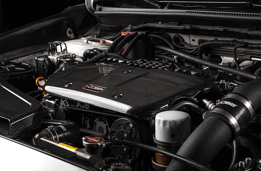 COBB Subaru Redline Carbon Fiber Engine Cover - 2015-2021 Subaru WRX
