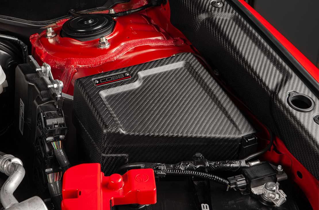 COBB Redline Driver Side Carbon Fiber VB Fuse Cover – 2022+ Subaru WRX