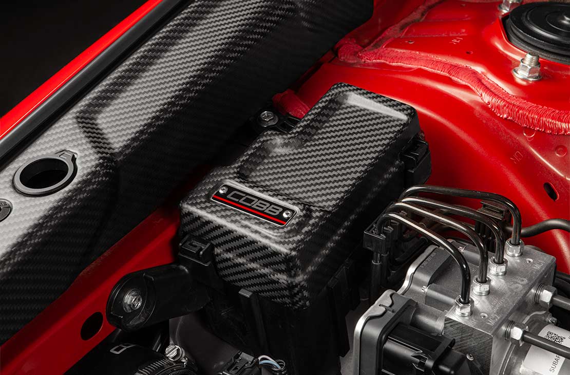 COBB Redline Driver Side Carbon Fiber VB Fuse Cover – 2022+ Subaru WRX