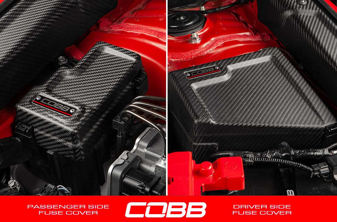 Cobb Redline Carbon Fiber Fuse Cover Kit - 2022+ Subaru WRX