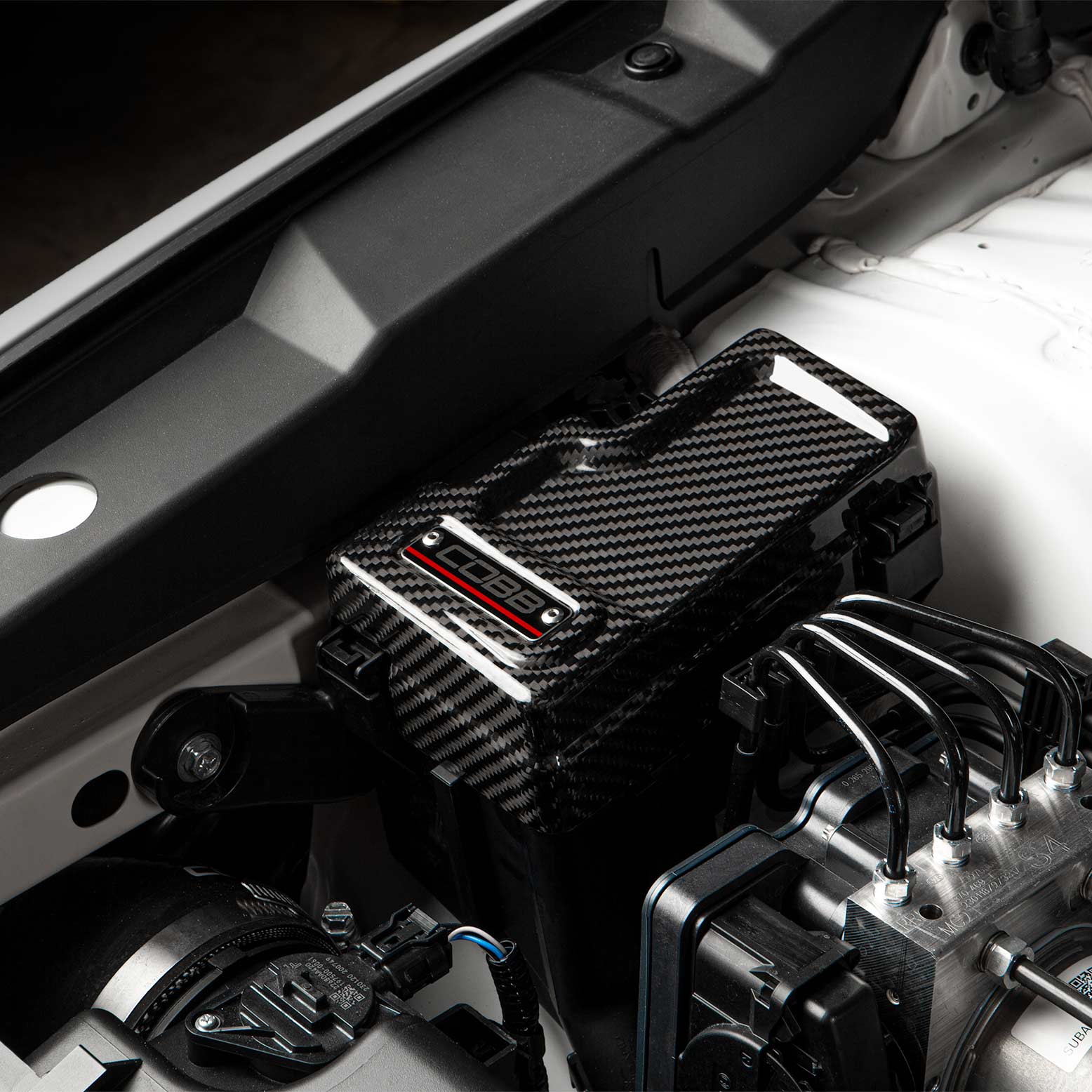 COBB Subaru Redline VB Carbon Fiber Fuse Cover (Passenger Side) - 2022+ Subaru WRX