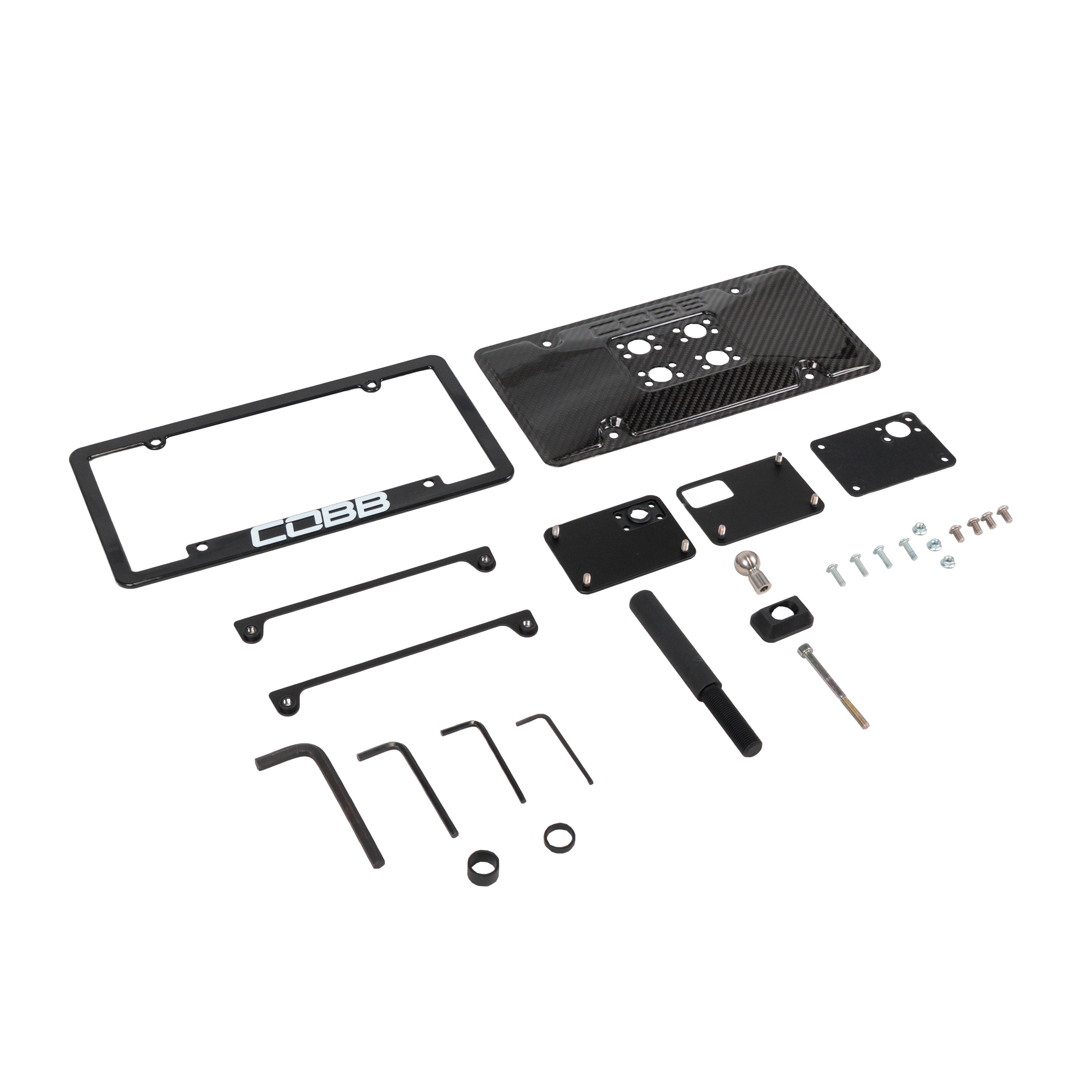 Cobb Redline Carbon Fiber License Plate Relocation Mount - 2015-2022+ Subaru WRX / 13-22+ Subaru BRZ / Toyota 86 & GR86 / 13-16 Scion FR-S