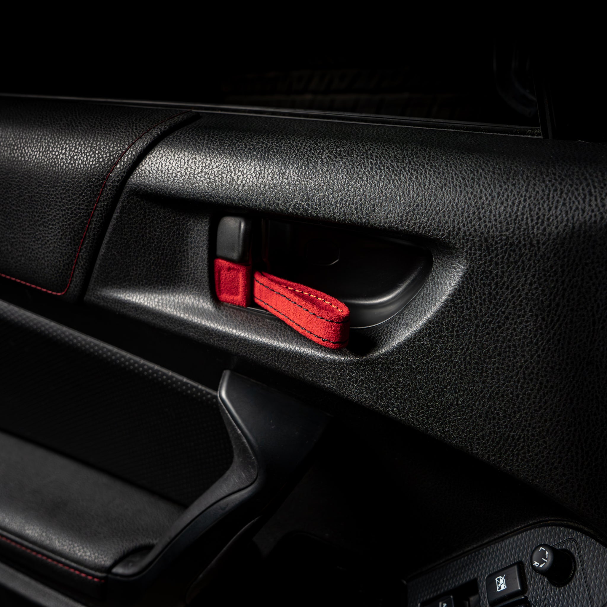 Billetworkz Alcantara Door Pull Strap Kit - 2013-2021 Toyota 86 / Subaru BRZ / 15-21 WRX / STI