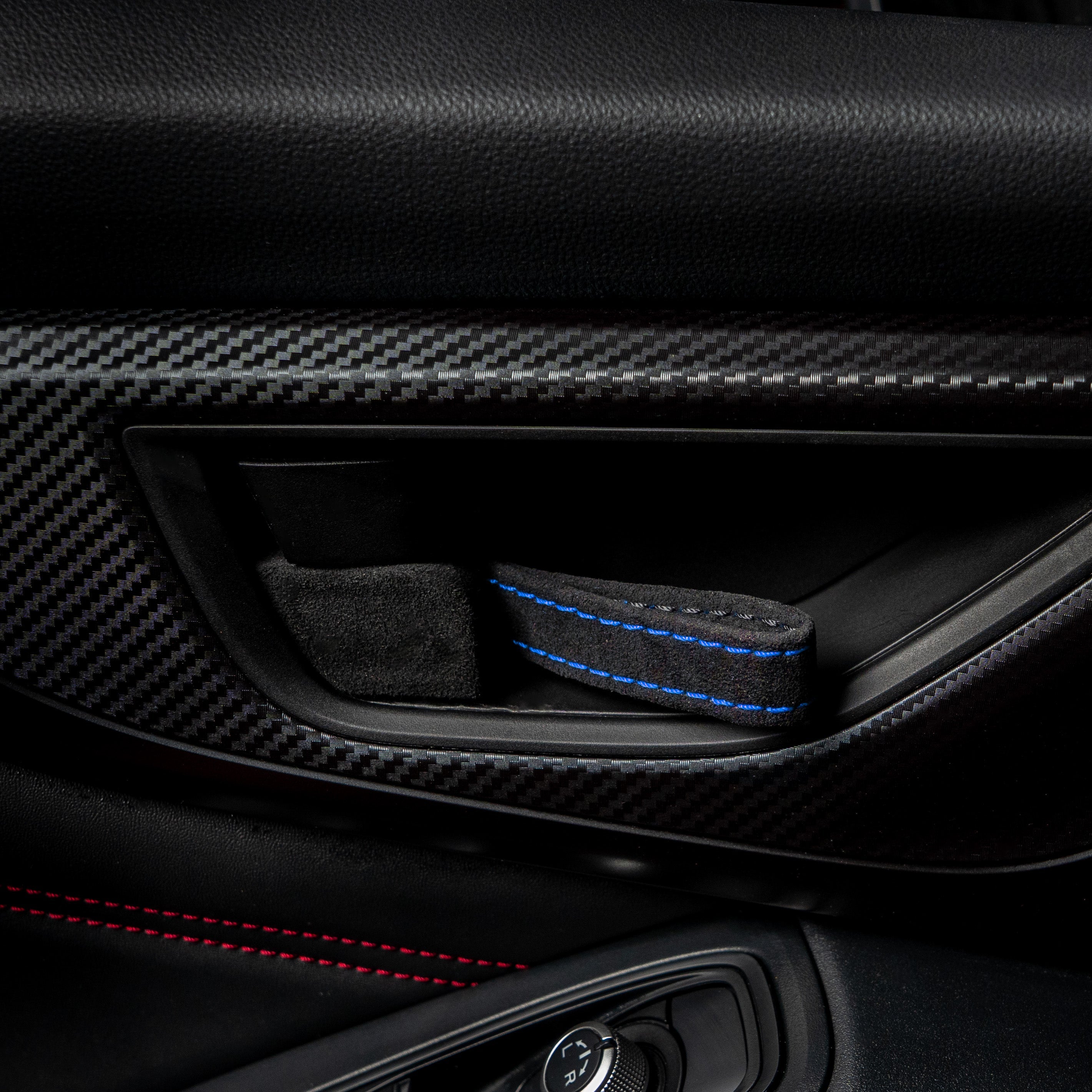 Billetworkz Alcantara Door Pull Strap Kit - 2022+ Subaru WRX / BRZ / Toyota GR86
