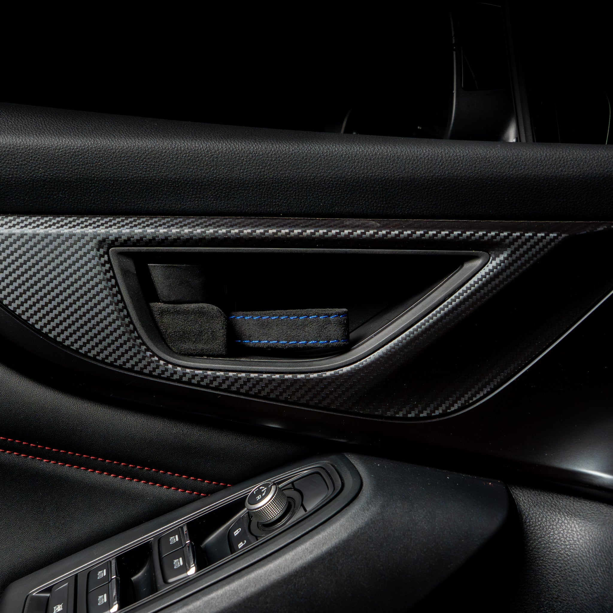 Billetworkz Alcantara Door Pull Strap Kit - 2022+ Subaru WRX / BRZ / Toyota GR86