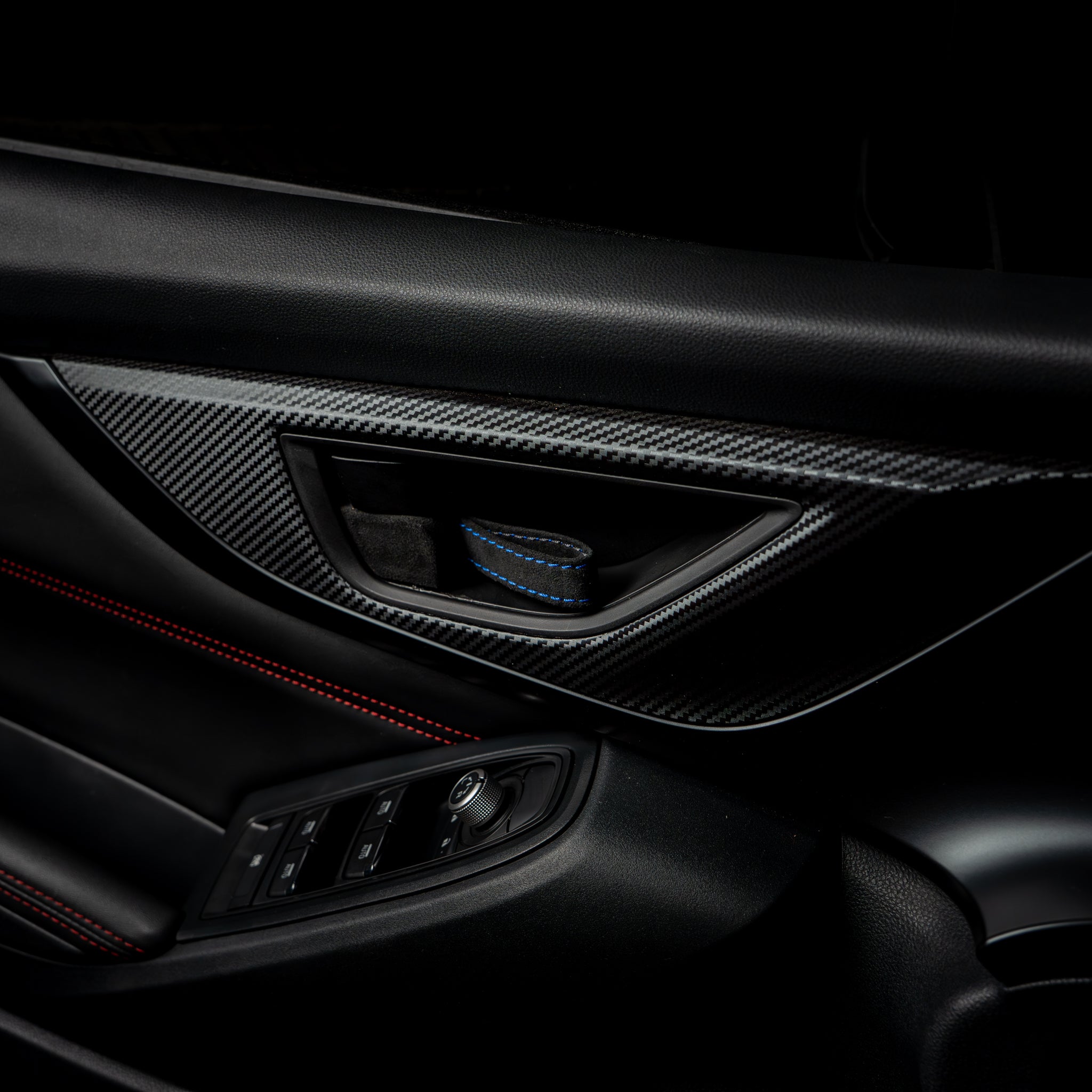 Billetworkz Alcantara Door Pull Strap Kit - 2022+ Subaru WRX / BRZ / Toyota GR86
