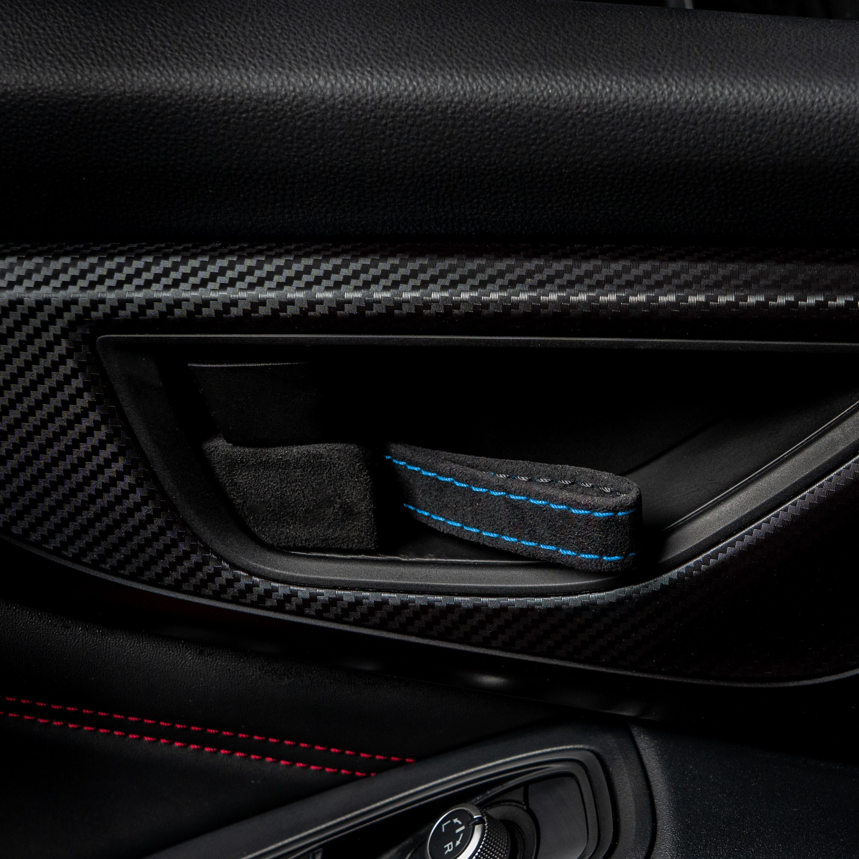 Billetworkz Alcantara Door Pull Strap Kit - 2022+ Subaru WRX / BRZ / Toyota GR86