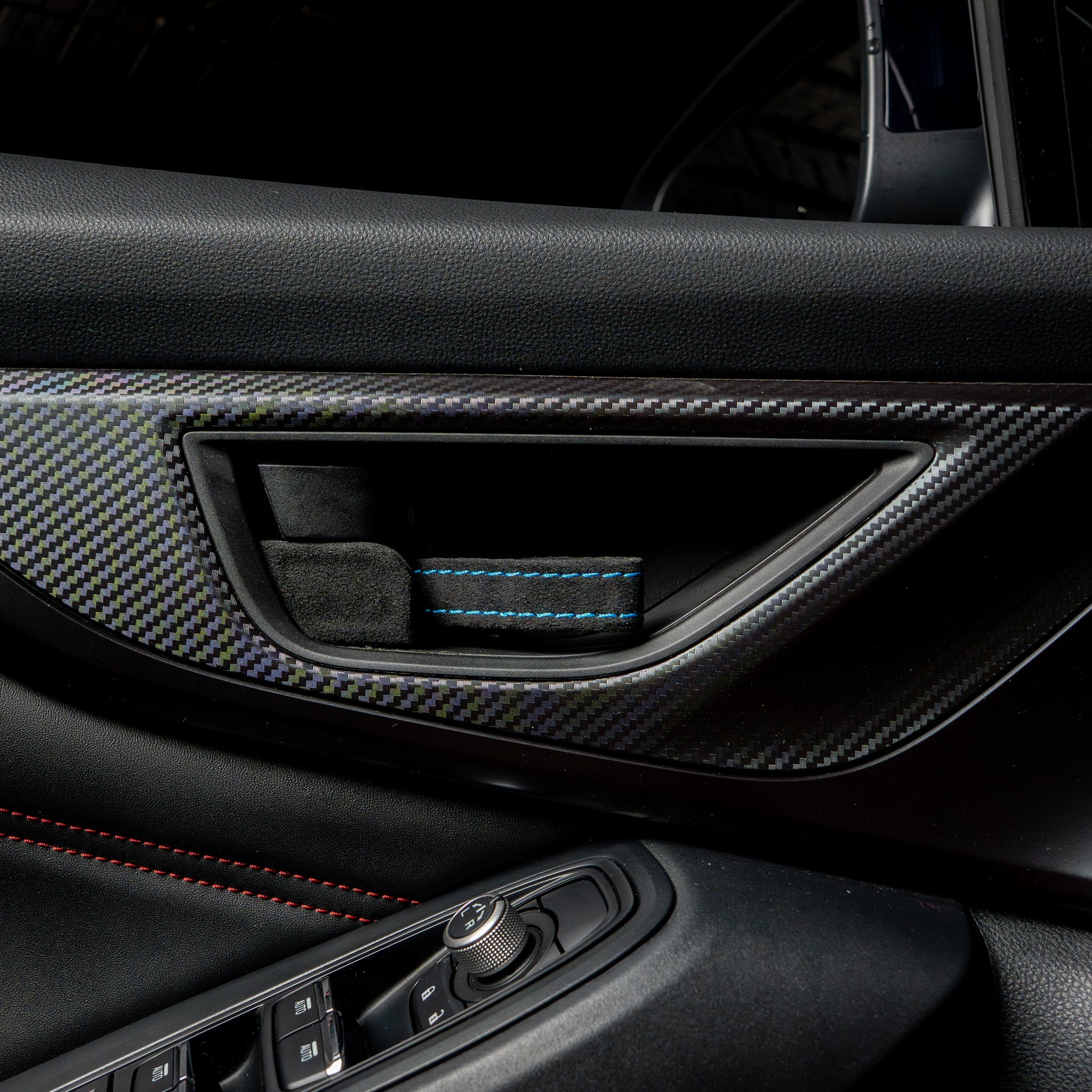 Billetworkz Alcantara Door Pull Strap Kit - 2022+ Subaru WRX / BRZ / Toyota GR86