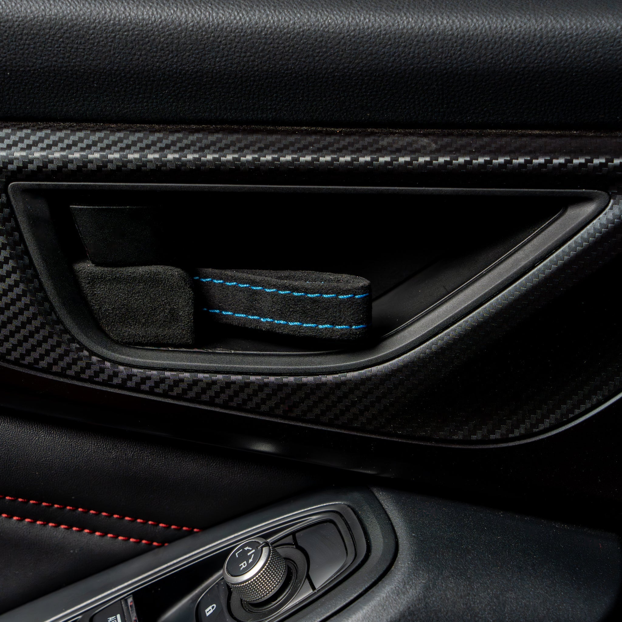 Billetworkz Alcantara Door Pull Strap Kit - 2022+ Subaru WRX / BRZ / Toyota GR86