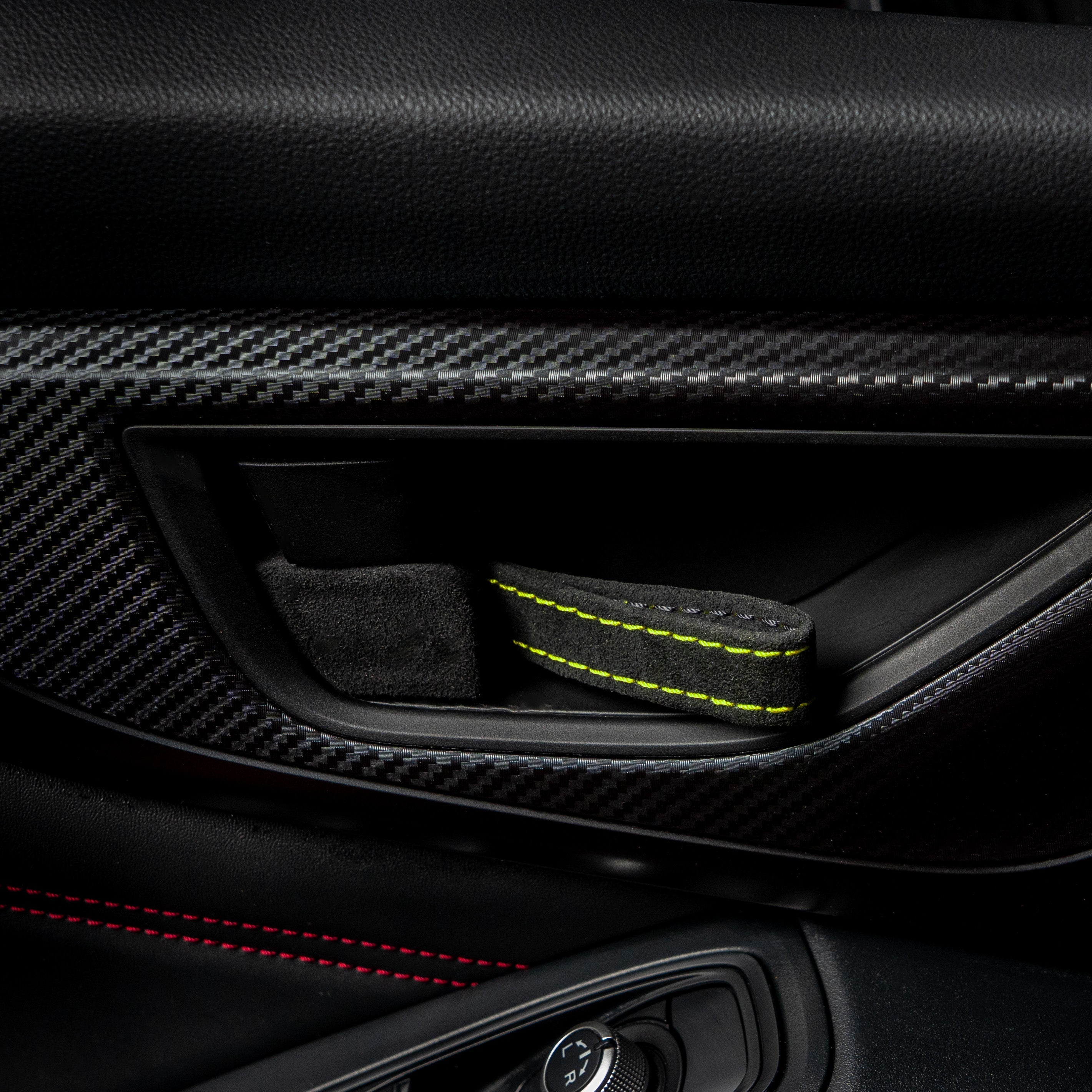 Billetworkz Alcantara Door Pull Strap Kit - 2022+ Subaru WRX / BRZ / Toyota GR86