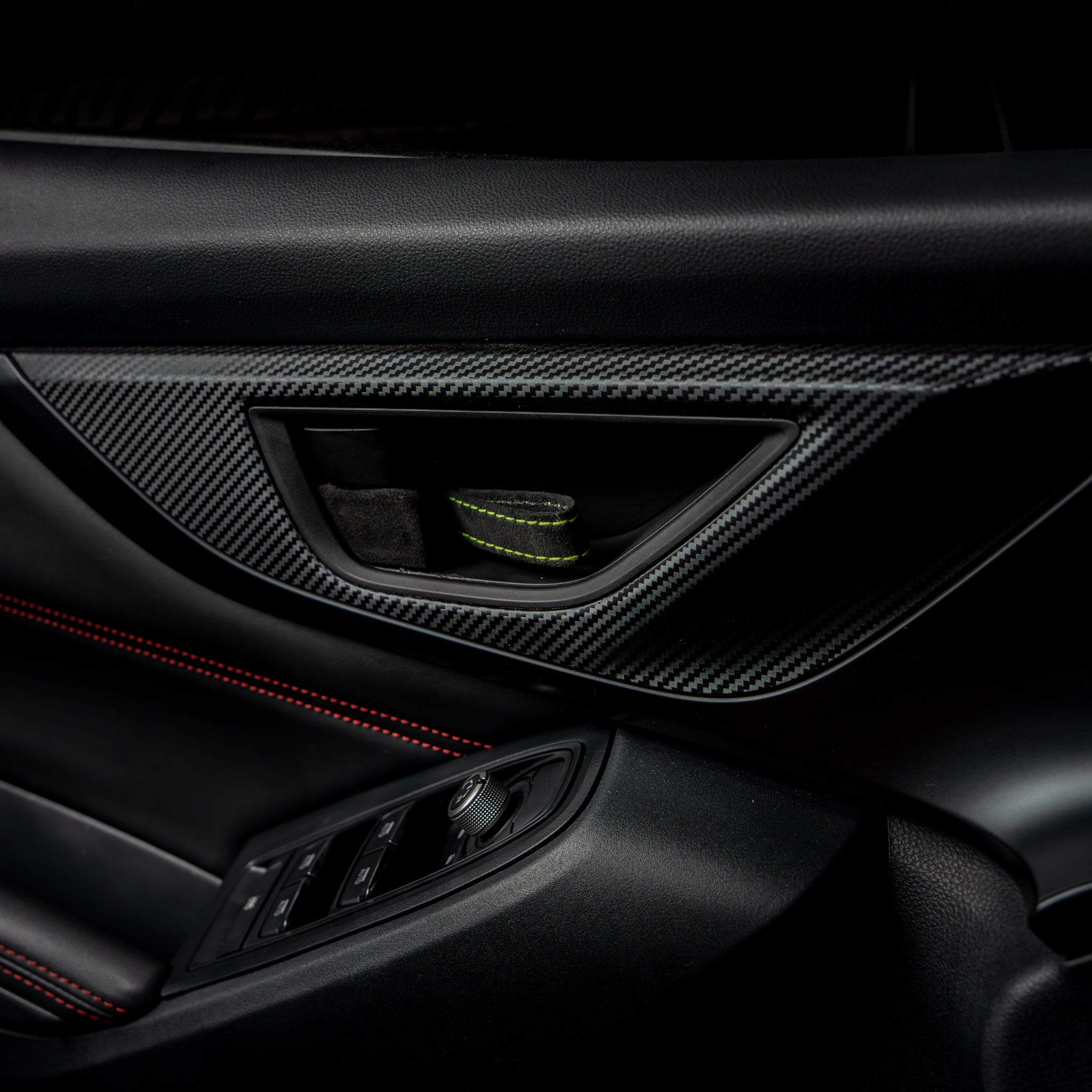 Billetworkz Alcantara Door Pull Strap Kit - 2022+ Subaru WRX / BRZ / Toyota GR86