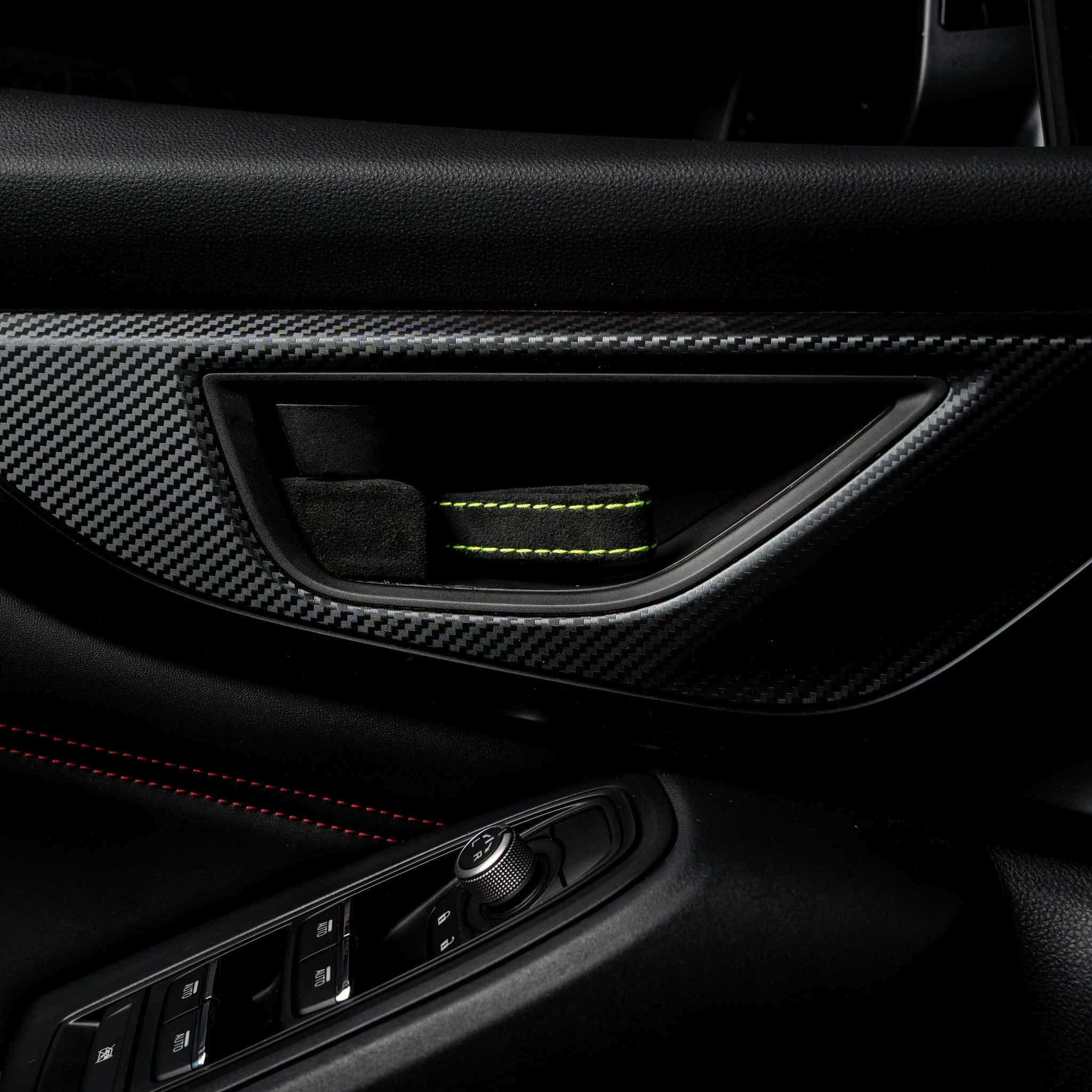 Billetworkz Alcantara Door Pull Strap Kit - 2022+ Subaru WRX / BRZ / Toyota GR86