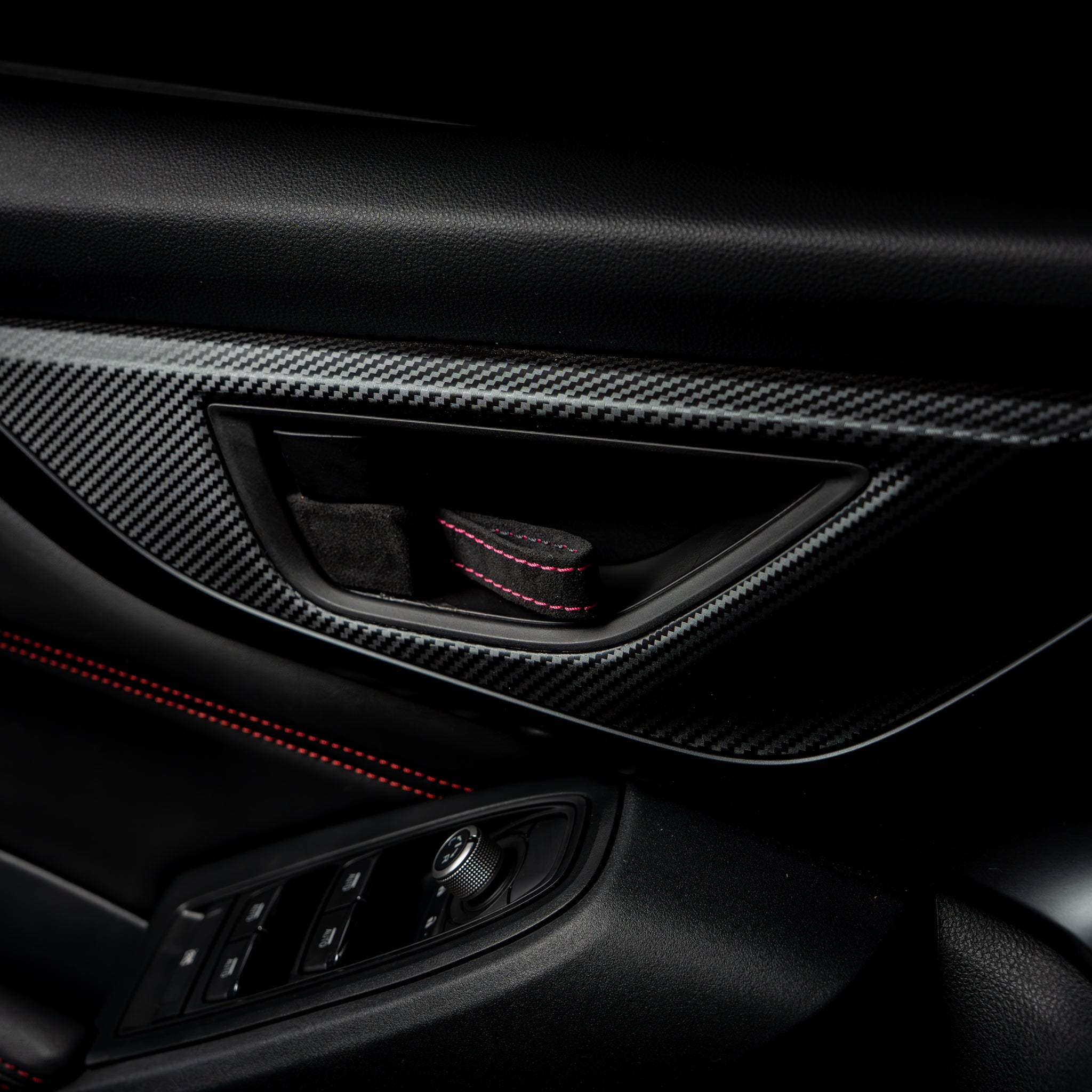 Billetworkz Alcantara Door Pull Strap Kit - 2022+ Subaru WRX / BRZ / Toyota GR86