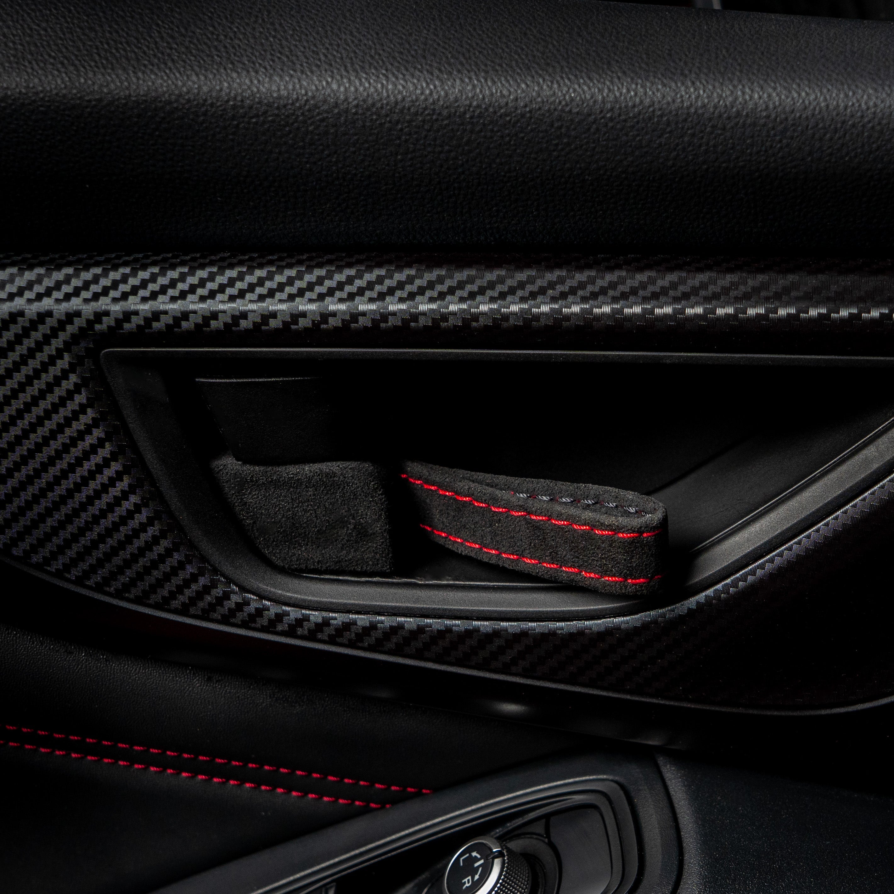 Billetworkz Alcantara Door Pull Strap Kit - 2022+ Subaru WRX / BRZ / Toyota GR86