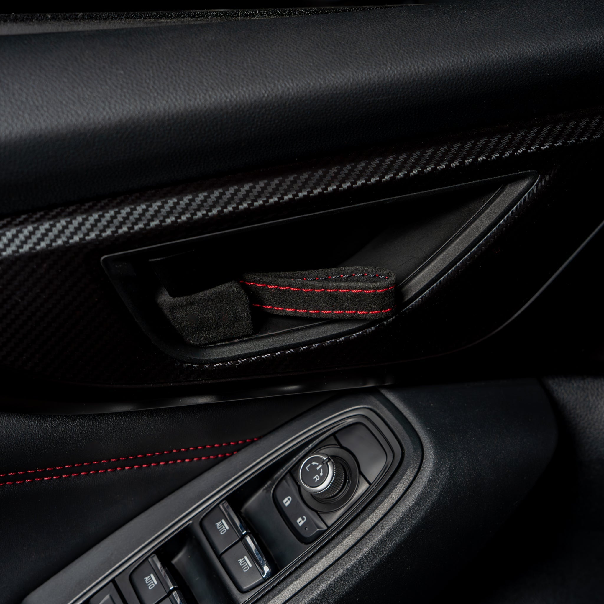 Billetworkz Alcantara Door Pull Strap Kit - 2022+ Subaru WRX / BRZ / Toyota GR86