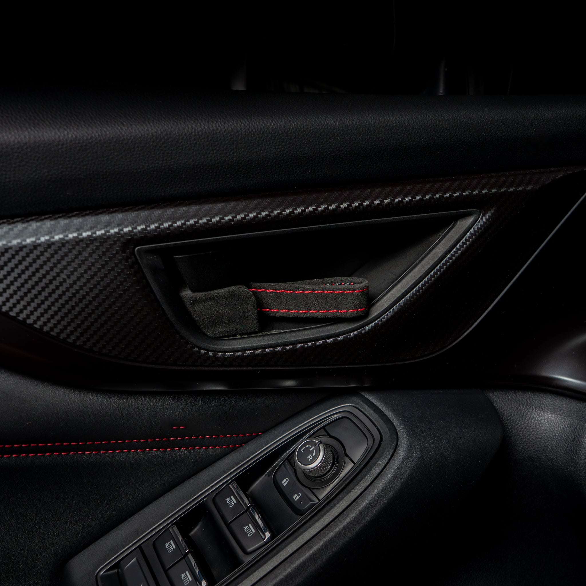 Billetworkz Alcantara Door Pull Strap Kit - 2022+ Subaru WRX / BRZ / Toyota GR86