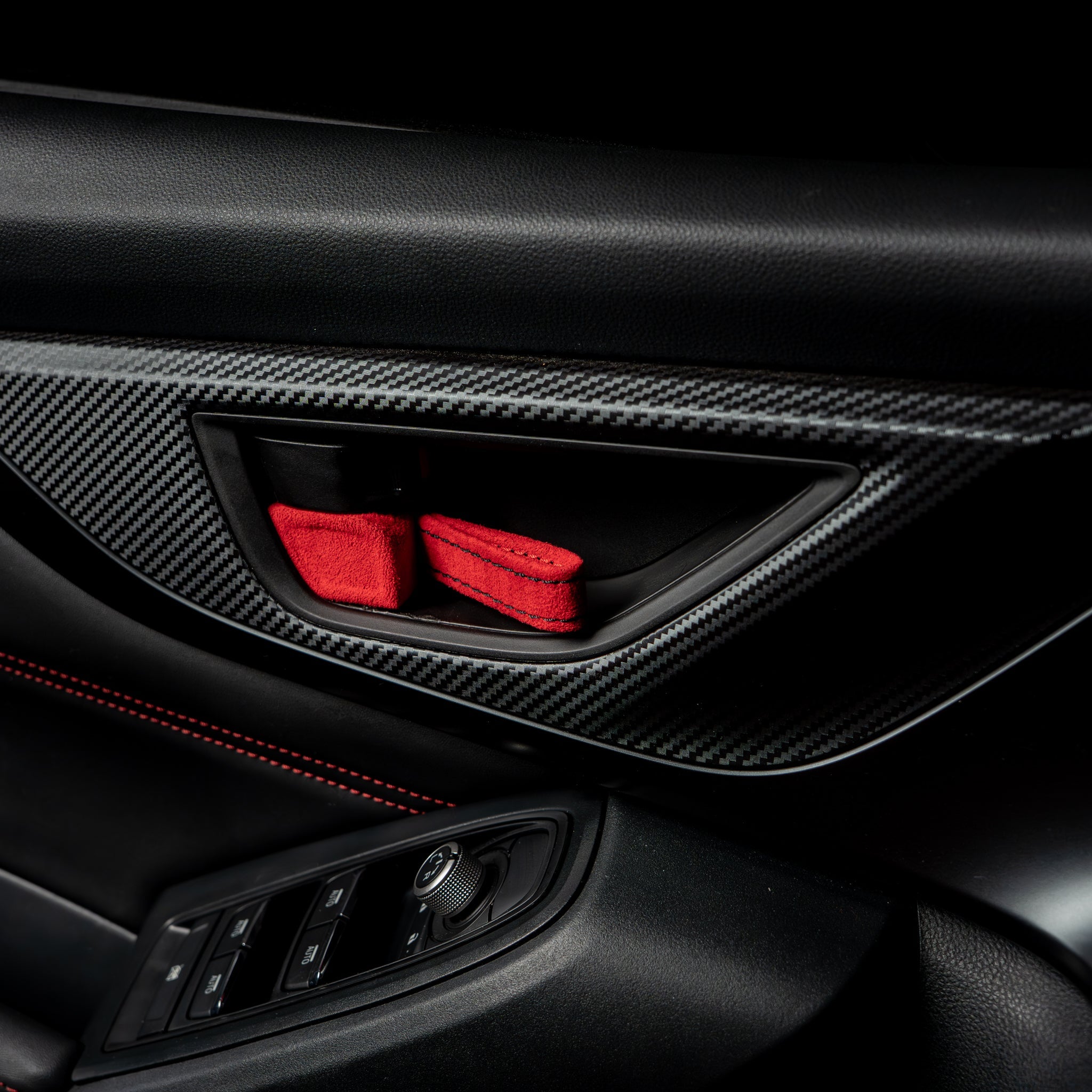 Billetworkz Alcantara Door Pull Strap Kit - 2022+ Subaru WRX / BRZ / Toyota GR86