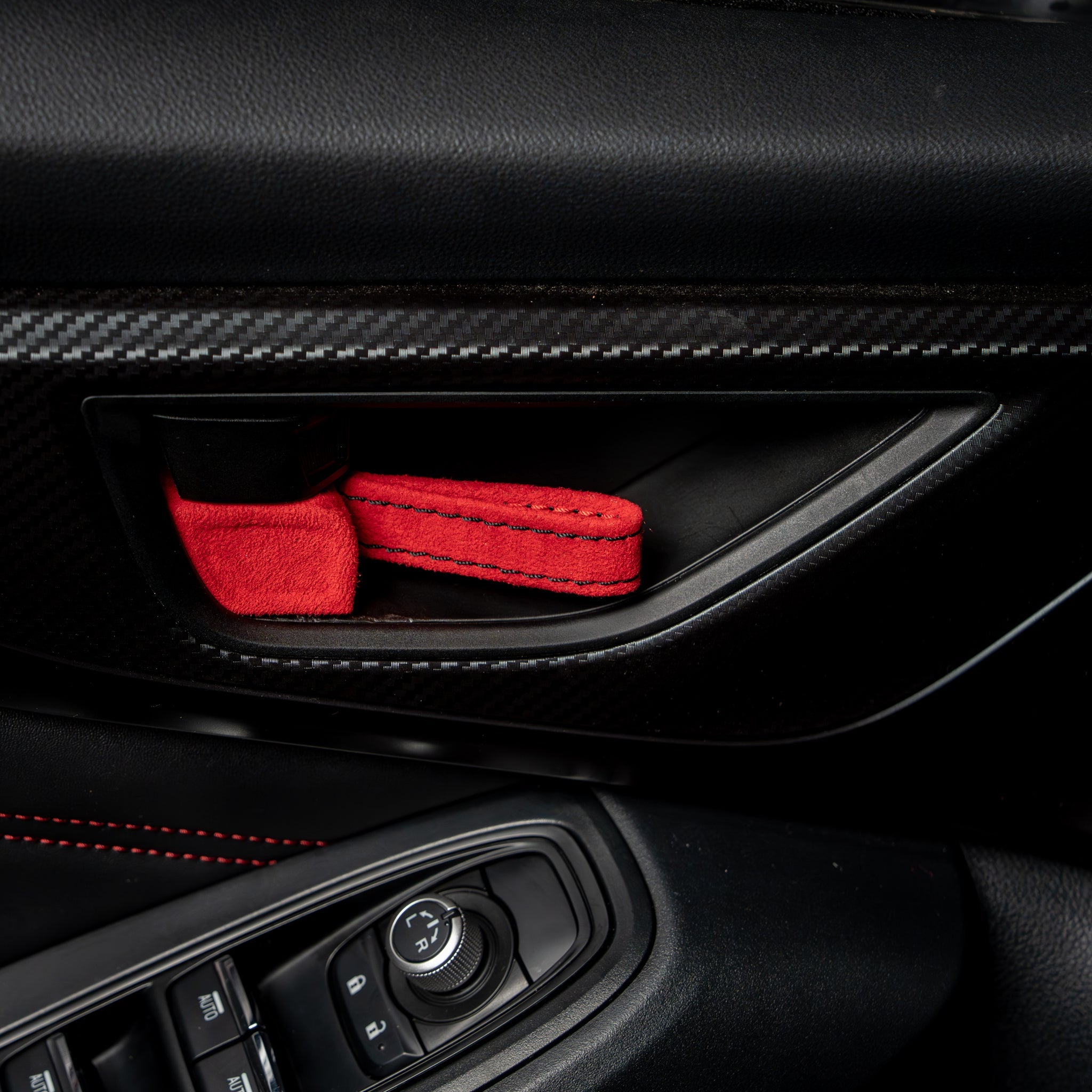 Billetworkz Alcantara Door Pull Strap Kit - 2022+ Subaru WRX / BRZ / Toyota GR86