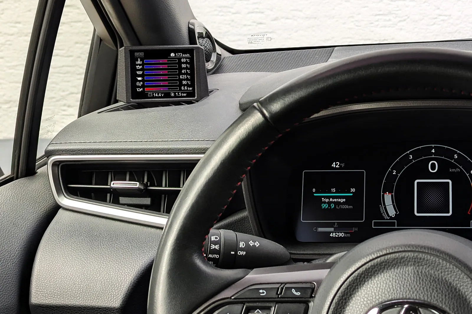 CANchecked MFD28 Gen2 Multi Function Display – 2023+ GR Corolla (Left Hand Drive)