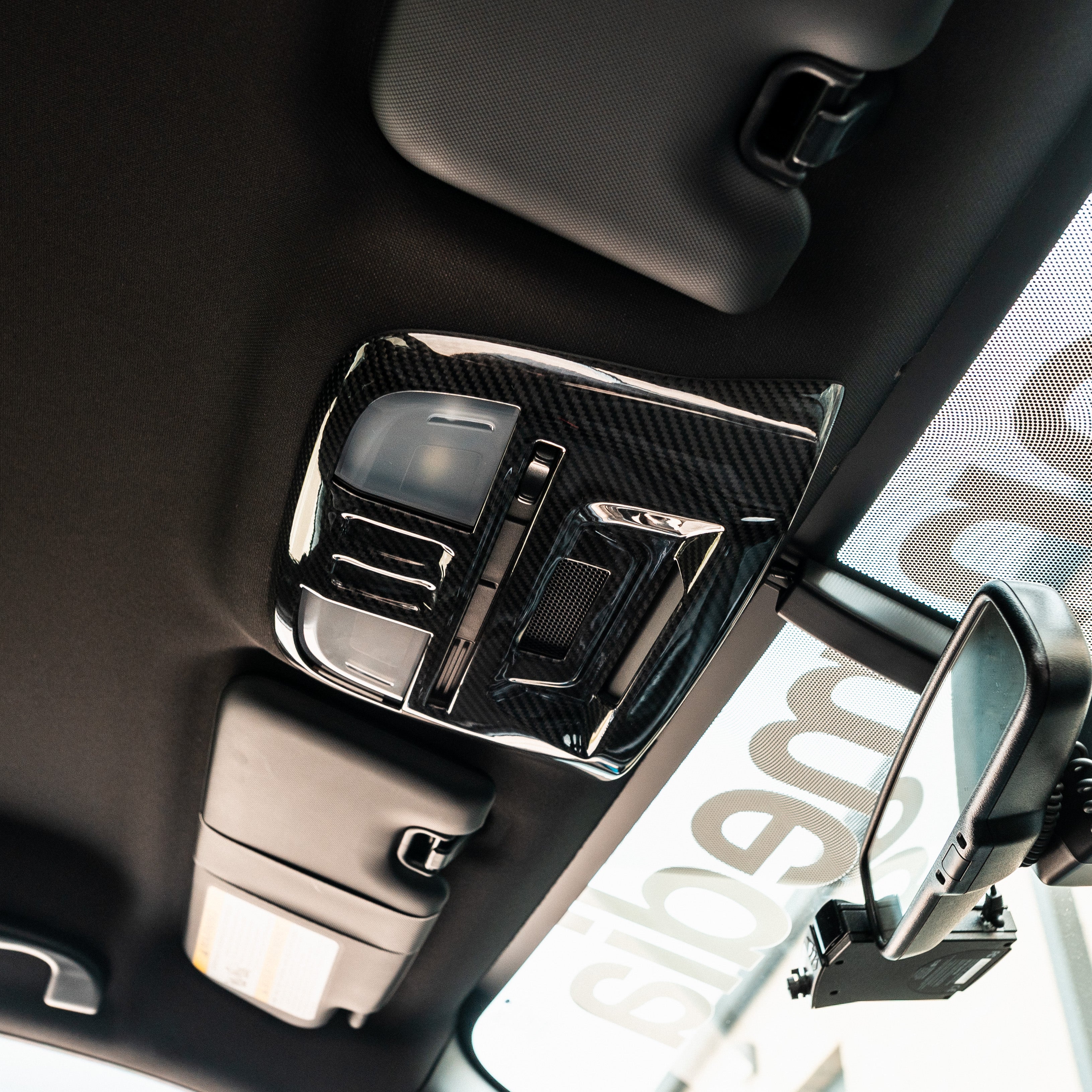 Driven.Media Carbon Fiber Overhead Map Interior Light Cover - 2022+ Subaru WRX