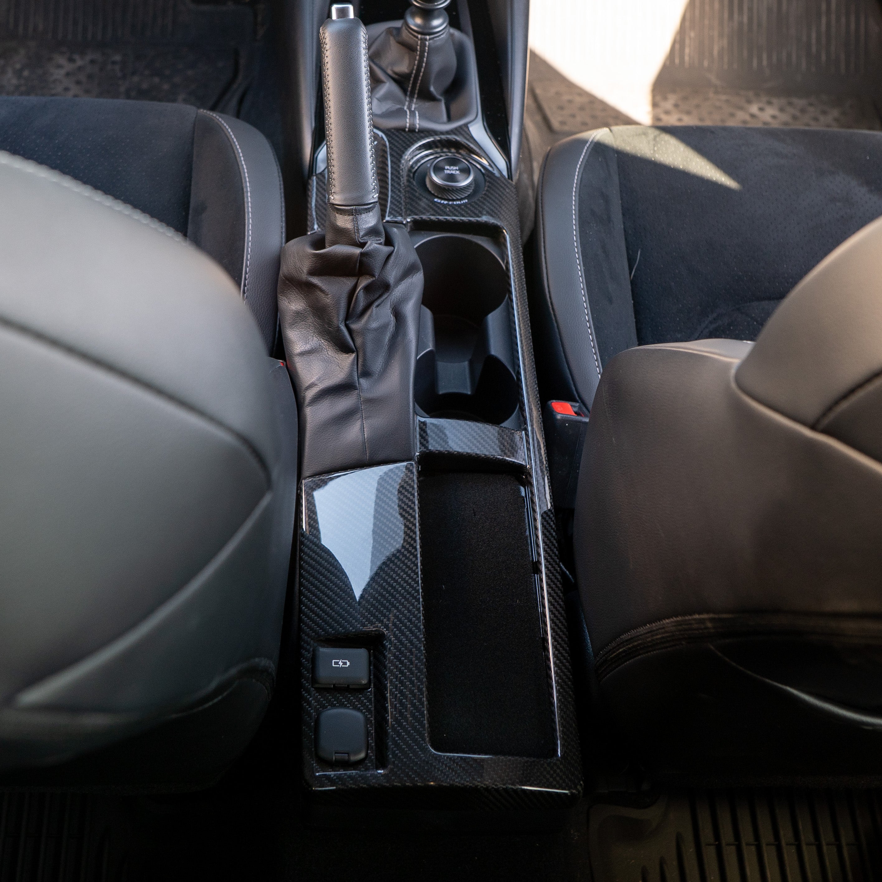 Driven.Media Carbon Fiber Center Console Cover - 2023+ Toyota GR Corolla