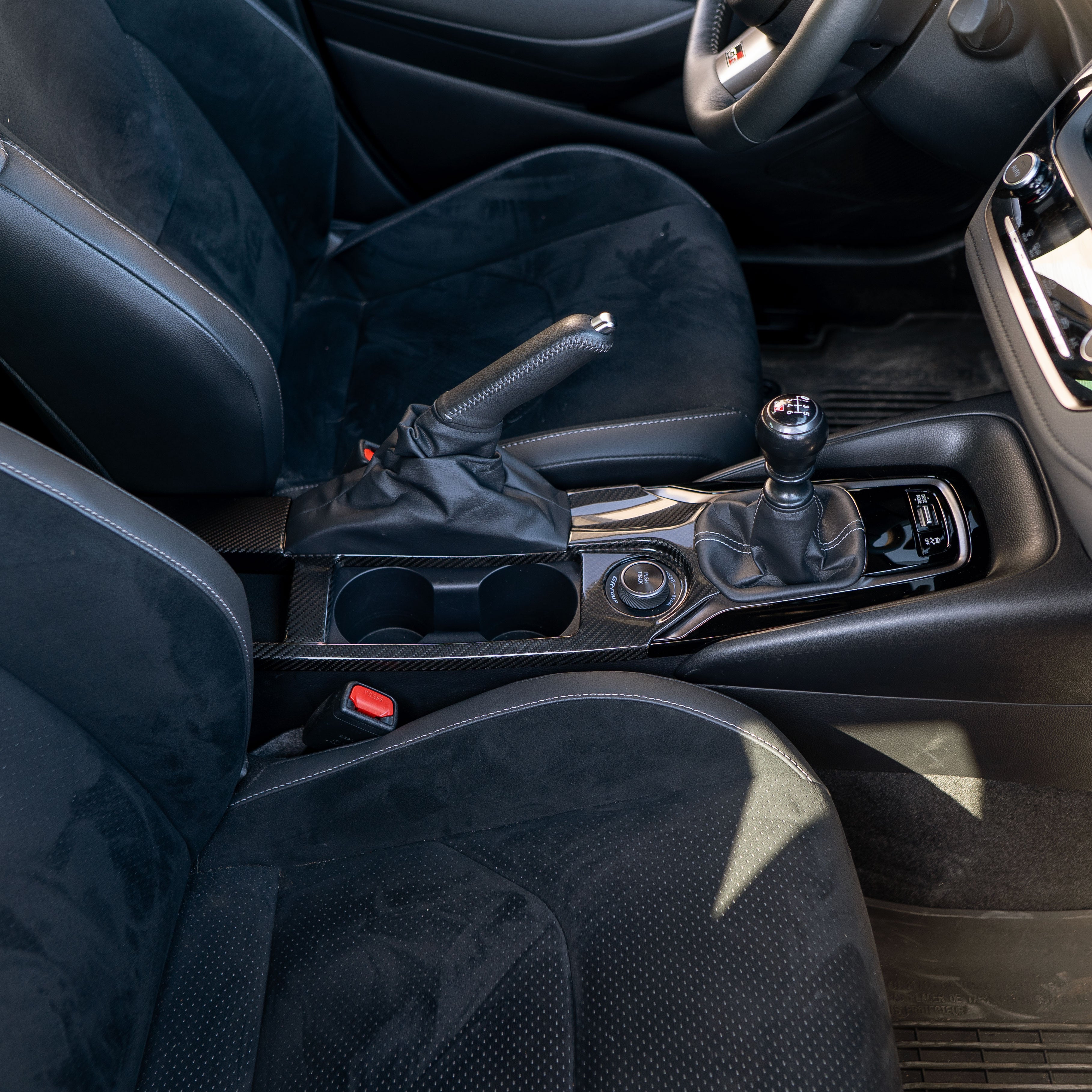 Driven.Media Carbon Fiber Center Console Cover - 2023+ Toyota GR Corolla