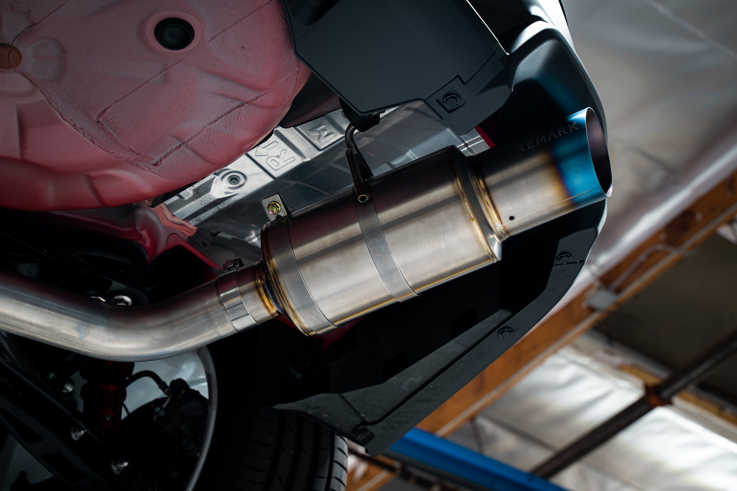 REMARK Catback Exhaust R1 Spec Single-Exit (Titanium / Stainless Steel) - 2022+ Subaru WRX