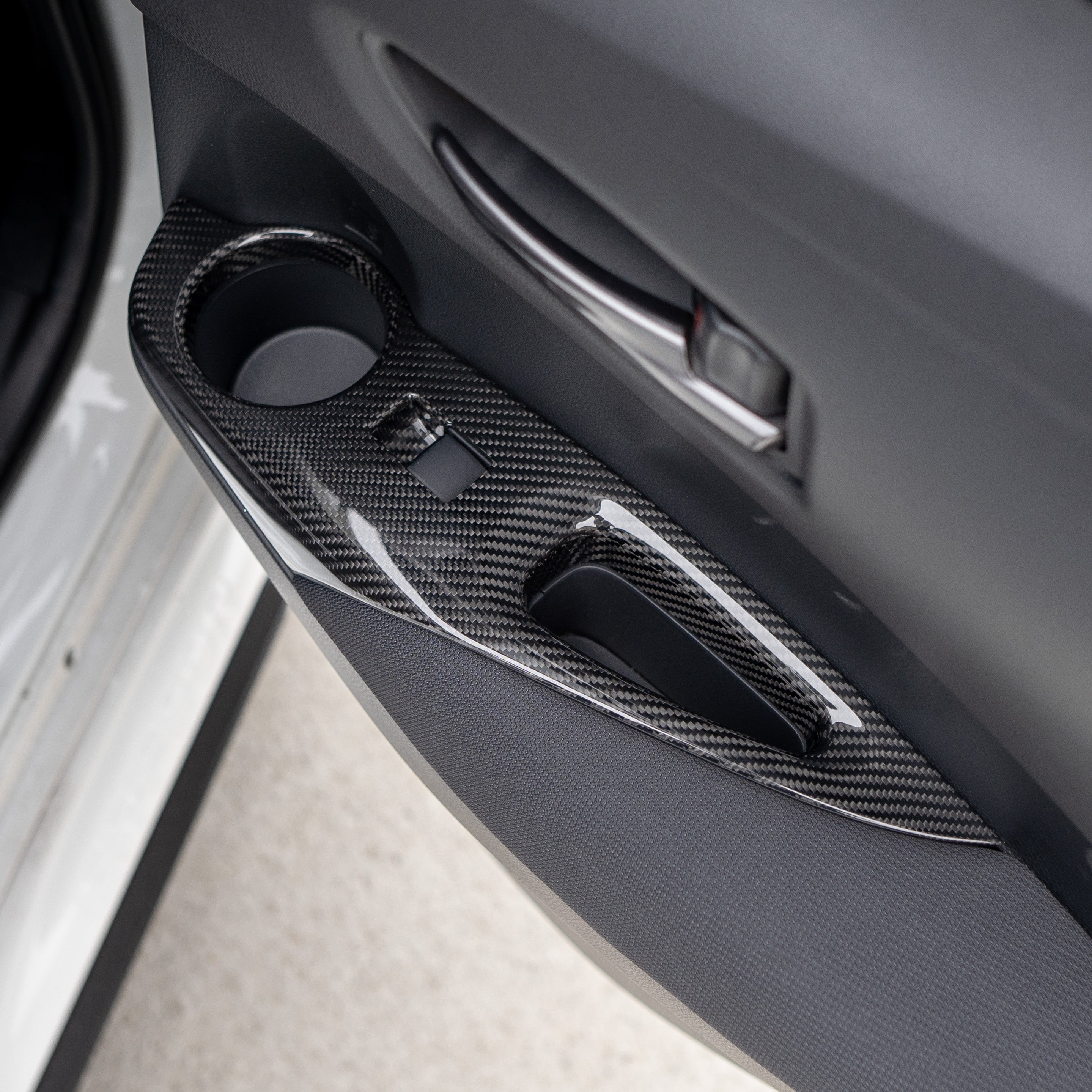 Driven.Media Carbon Fiber Rear Window Switch Panels - 2023+ Toyota GR Corolla