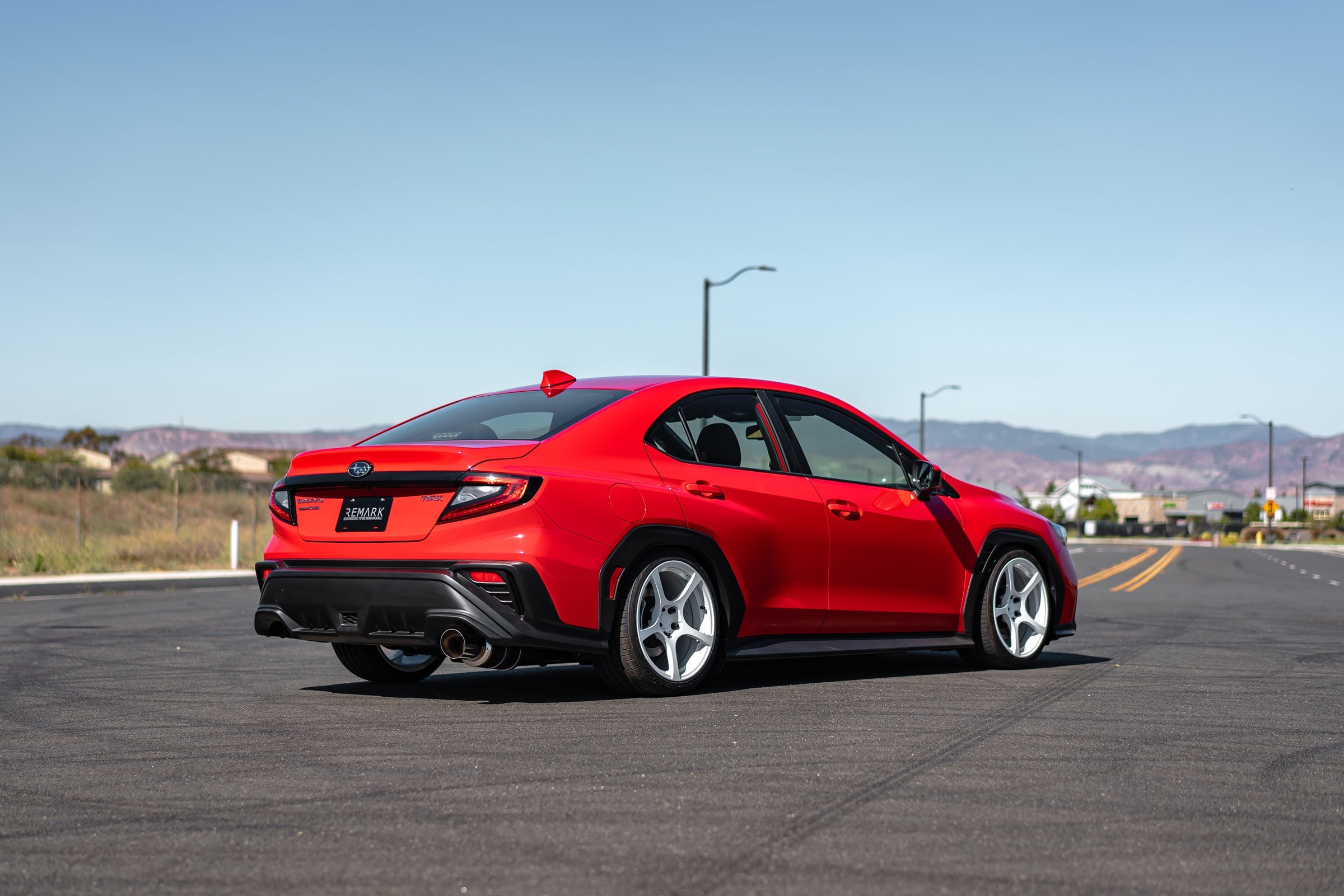 REMARK Catback Exhaust R1 Spec Single-Exit (Titanium / Stainless Steel) - 2022+ Subaru WRX