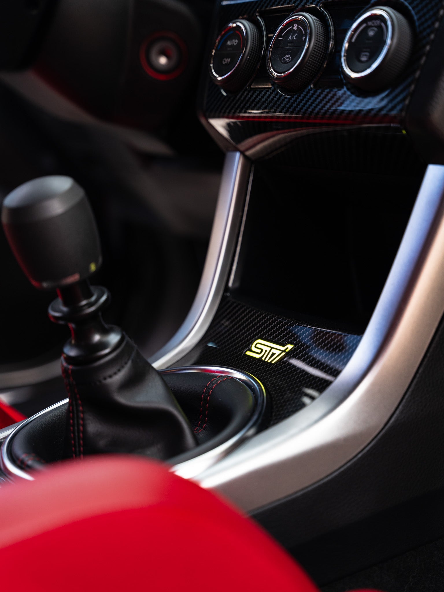 Lit Logos RGB STI Shifter Trim Badge - 2015-2021 Subaru STI