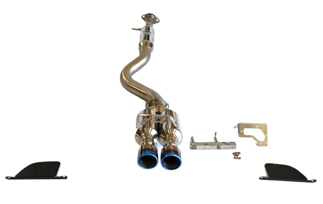 タニワタリ 23+ GR Corolla Invidia R400 Cat-Back Exhaust Rolled Titanium Tip