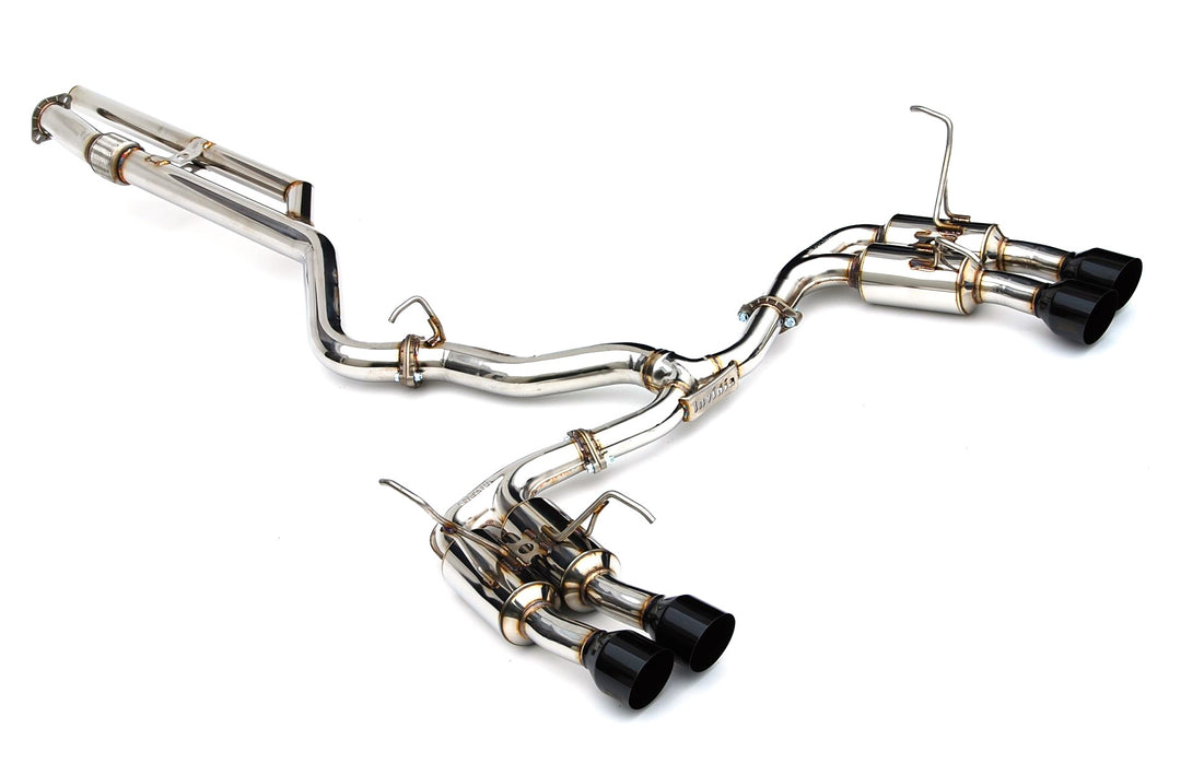 Invidia R400 Gemini Cat-Back Exhaust Single Layer Quad Tip - 2022+ Subaru WRX