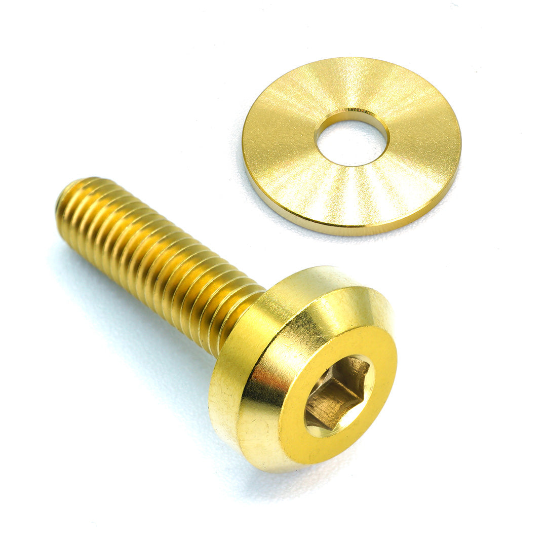 Gold Titanium Bolt and Washer Dress Up Hardware