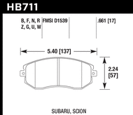 Hawk Performance DTC-70 Brake Pads - 2012-2022+ Toyota GR86 86 / Subaru BRZ / Scion FR-S
