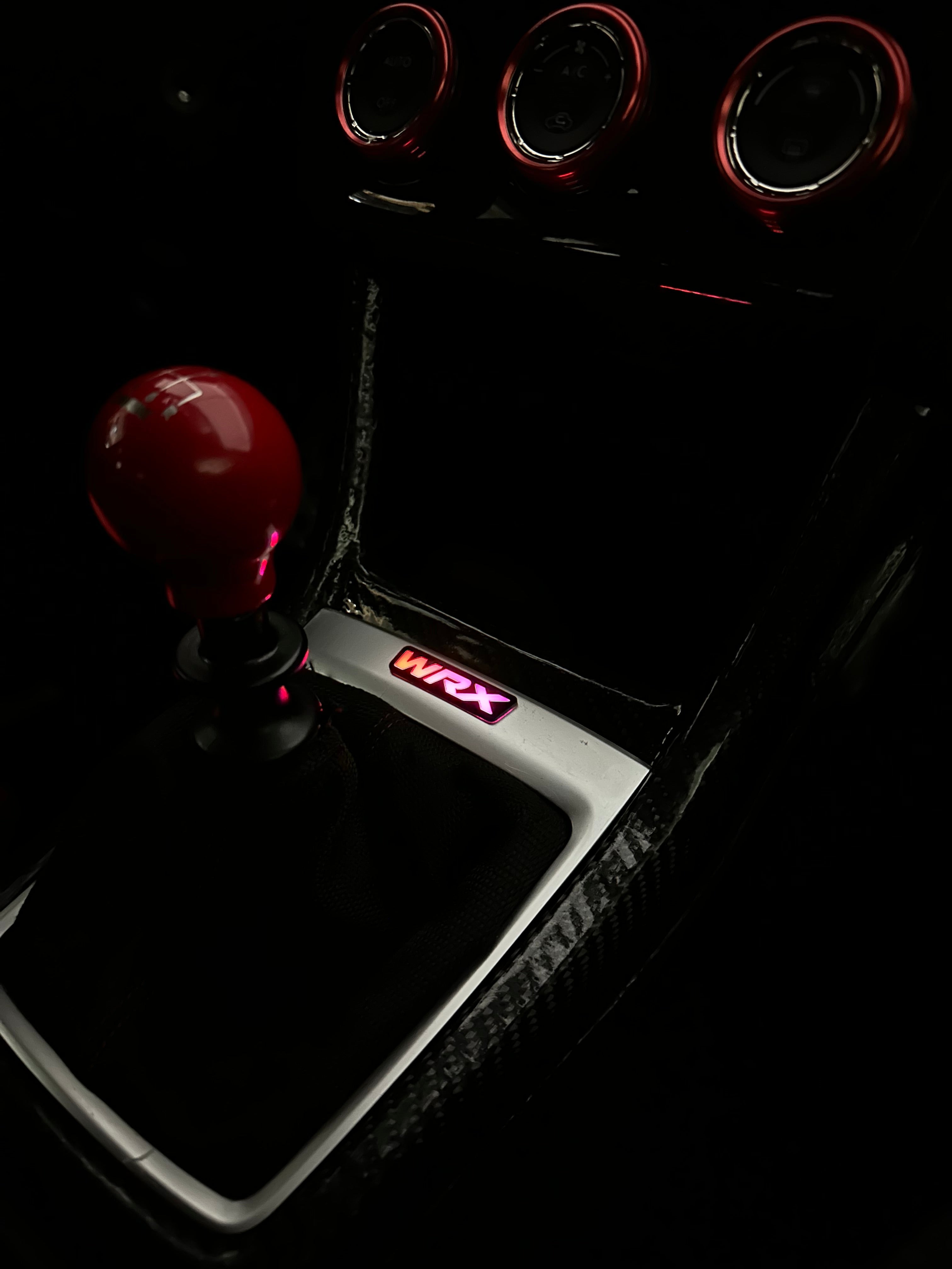 Lit Logos WRX Shifter Trim Badge | 2015-2021 WRX