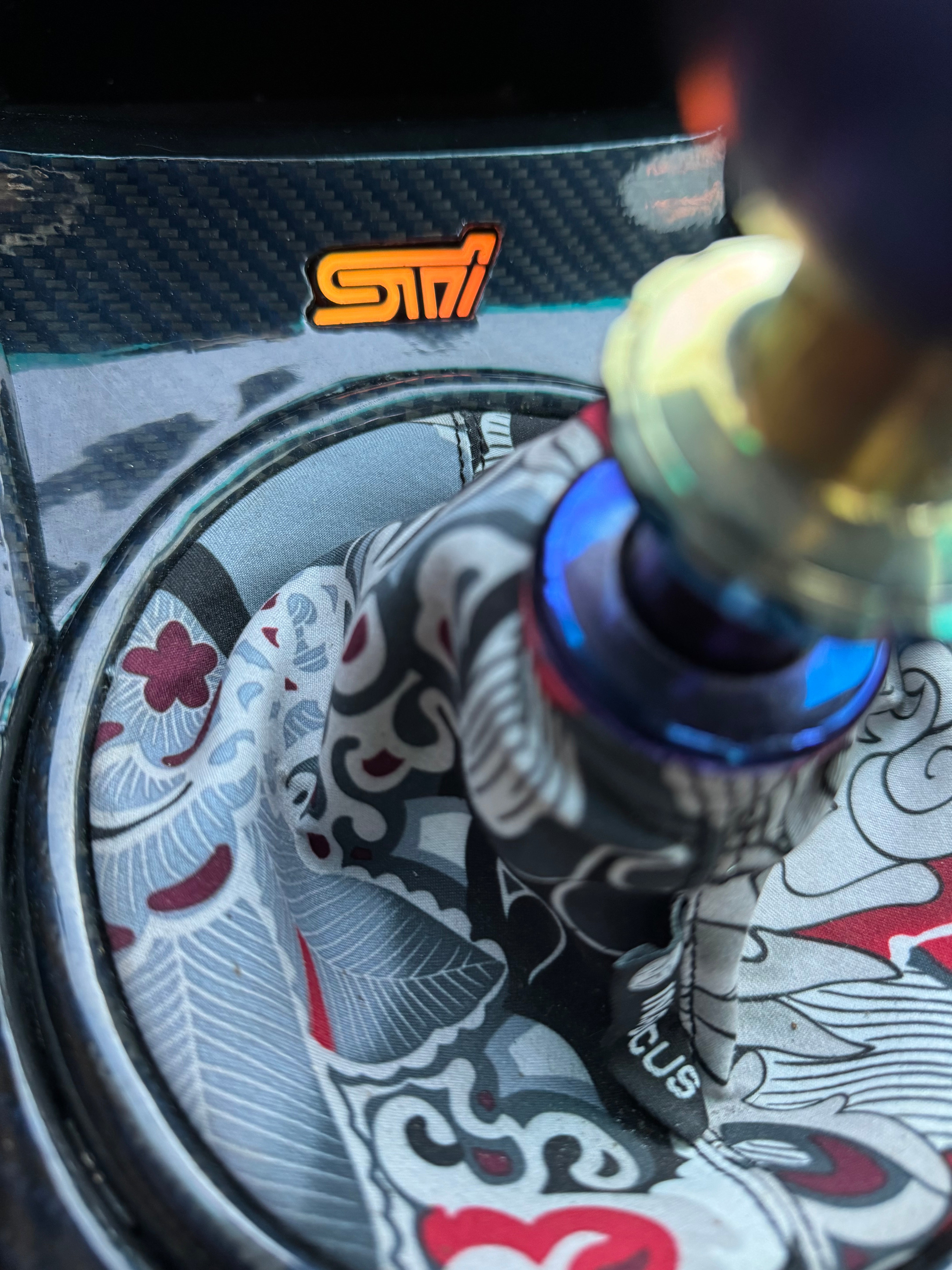 Lit Logos RGB STI Shifter Trim Badge - 2015-2021 Subaru STI