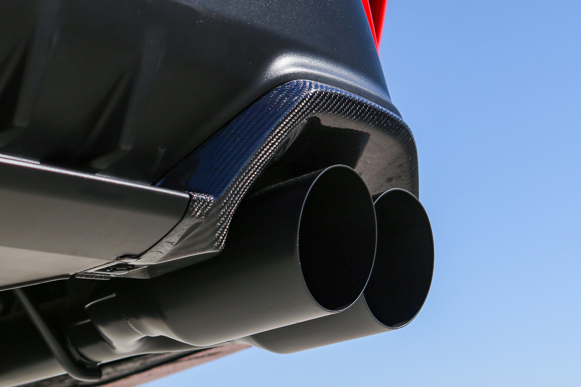 Remark Carbon Fiber Exhaust Finisher Gloss Finish - 2022+ Subaru WRX