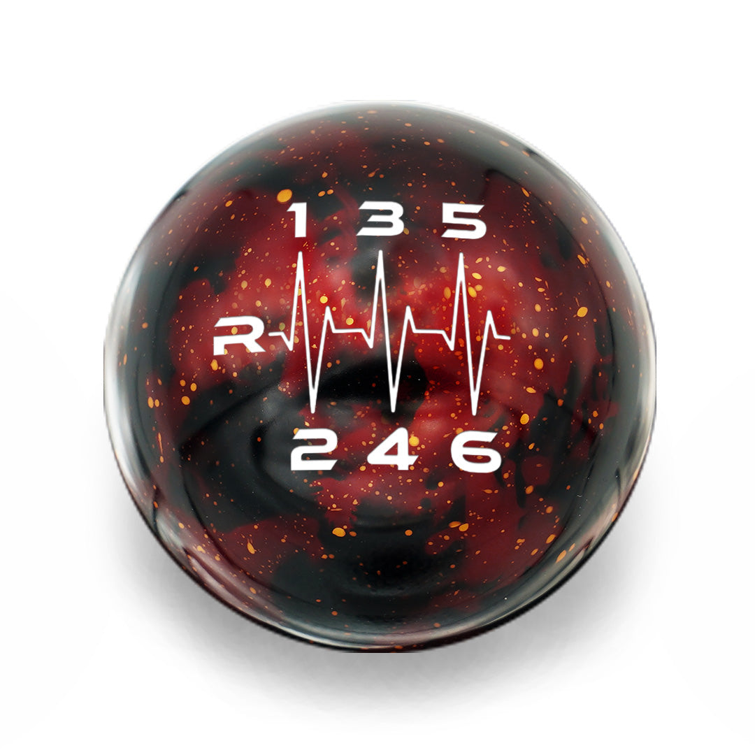 Billetworkz Cosmic Space Shift Knob 6 Speed Heartbeat Engraving - 2013-2021 Toyota 86 / Subaru BRZ / Scion FRS