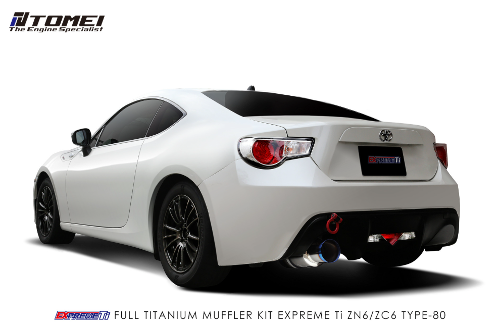 TOMEI Full Titanium Muffler EXPREME Ti Single TYPE-80 Version 1 – 2013-2016 Scion FR-S / 13-21 Subaru BRZ / Toyota 86 & GT86