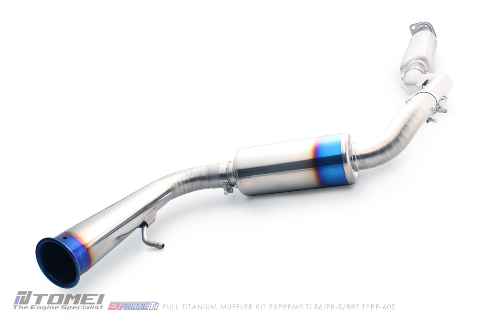 Tomei Full Titanium Muffler Expreme Ti Single TYPE-60S - 2013-2016 Scion FR-S / 13-21 Subaru BRZ / Toyota 86 & GT86