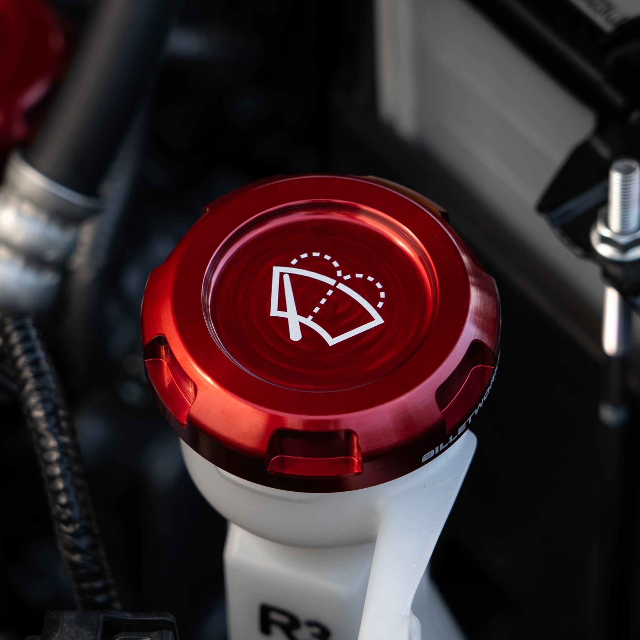 Billetworkz Wiper Fluid Reservoir Cap - 2013-2021 Scion FR-S / Toyota 86 / Subaru BRZ / 15-21 WRX / STI