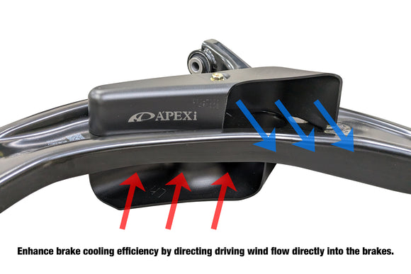 APEXi N1 Brake Air Shroud (Brake Duct) Kit - 2013-2022+ Scion FR-S / Subaru BRZ / Toyta GT86 & GR86
