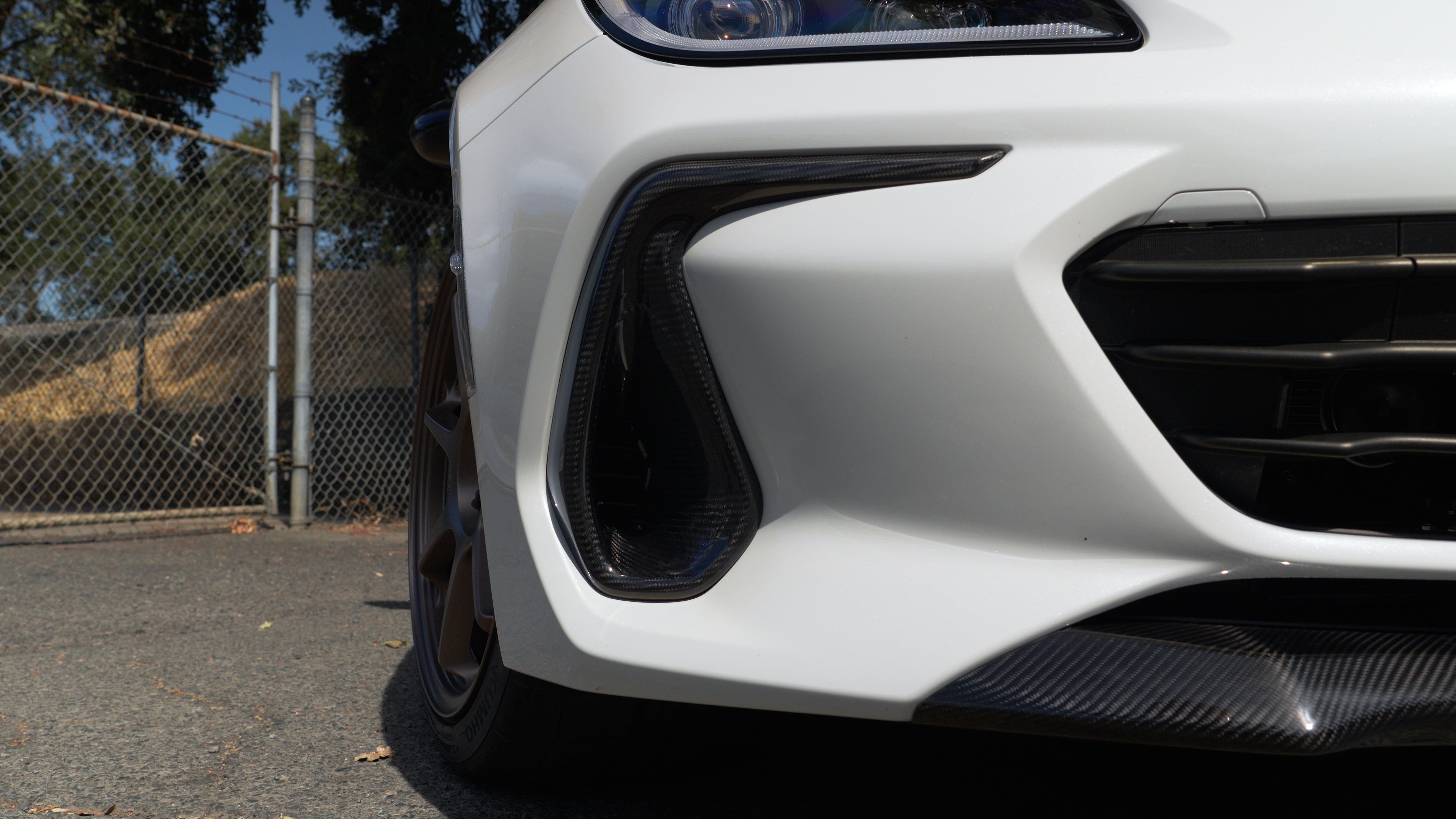 Driven Media Carbon Fiber Front Bumper Bezel Covers - 2022+ Subaru BRZ