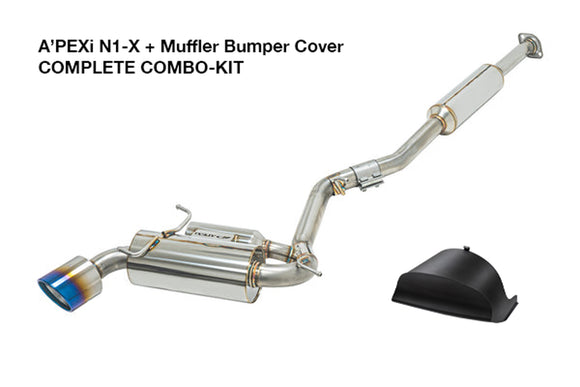 APEXi N1 Evolution-X Single Exit Catback Exhaust System - 2013-2022+ Subaru BRZ / Toyota 86 & GR86 / Scion FR-S