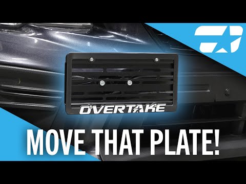 Overtake MaxxAdjust License Plate Relocation Kit - 2013+ BRZ / FRS / 86 / 18-22+ Subaru WRX
