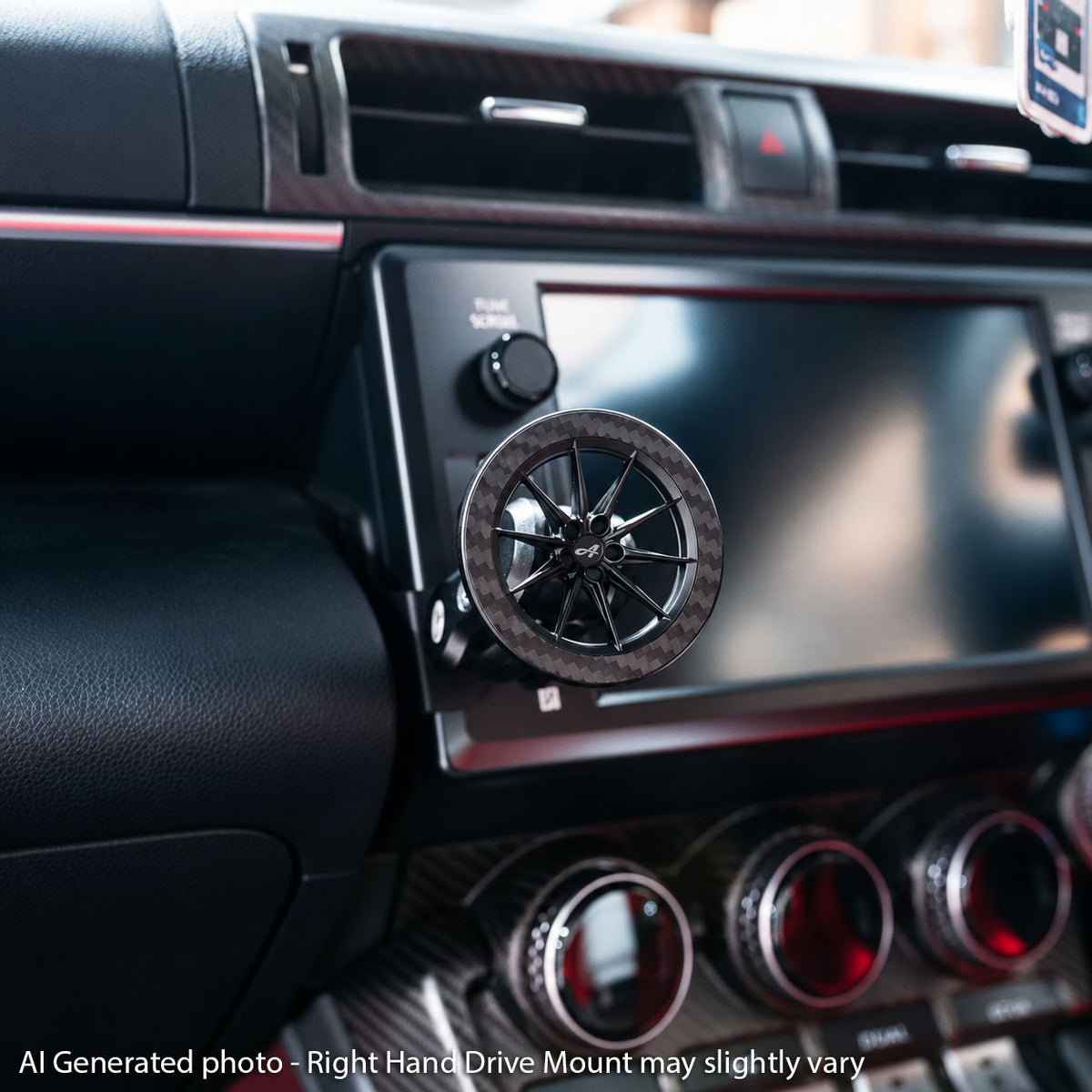 Anima 1" Right Hand Drive Ball Base Phone/Garmin Catalyst Mount - 2022+ Toyota GR86 / Subaru BRZ