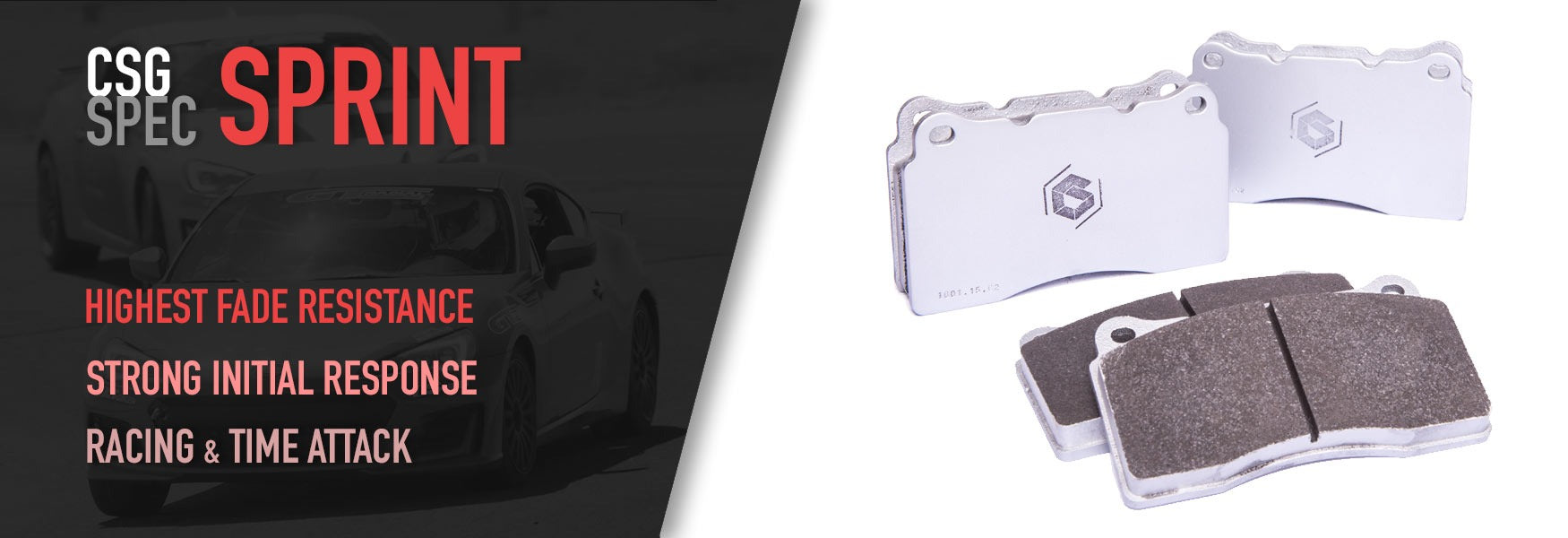 CSG Spec Brake Pad Kit - 2017-2022+ Subaru BRZ & Toyota GR86 With Performance Package