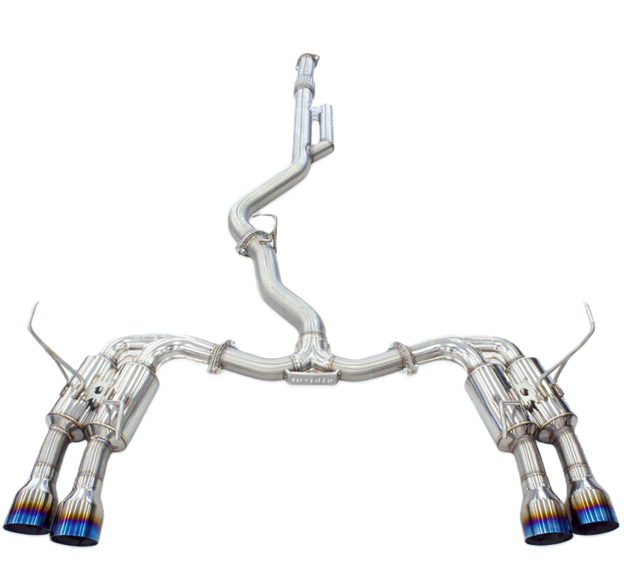 Invidia R400 Gemini Cat-Back Exhaust Single Layer Quad Tip - 2022+ Subaru WRX
